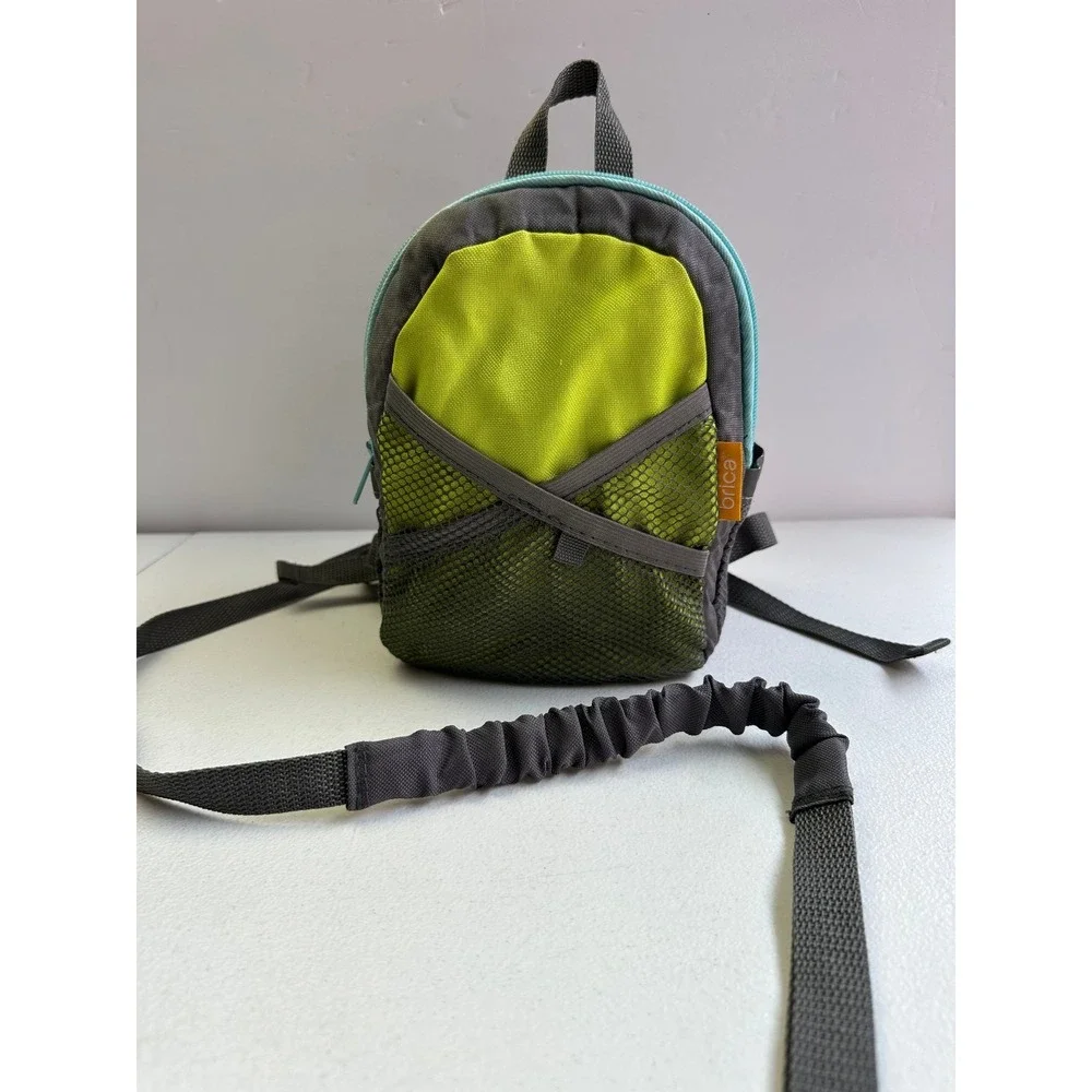 Munchkin Brica By-My-Side Toddler Backpack & Safety Harness (Blue/Green/Gray)